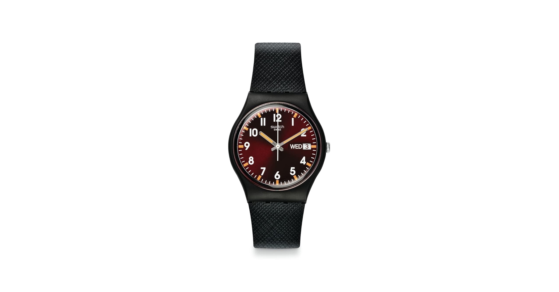 Swatch ブラック AG1994 Swatch What If - Square SO34B701 What If Blackagain